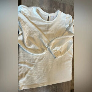 Reitmans 3/4 Length Cream Sleeve Scoop Neck Sweater XXLarge